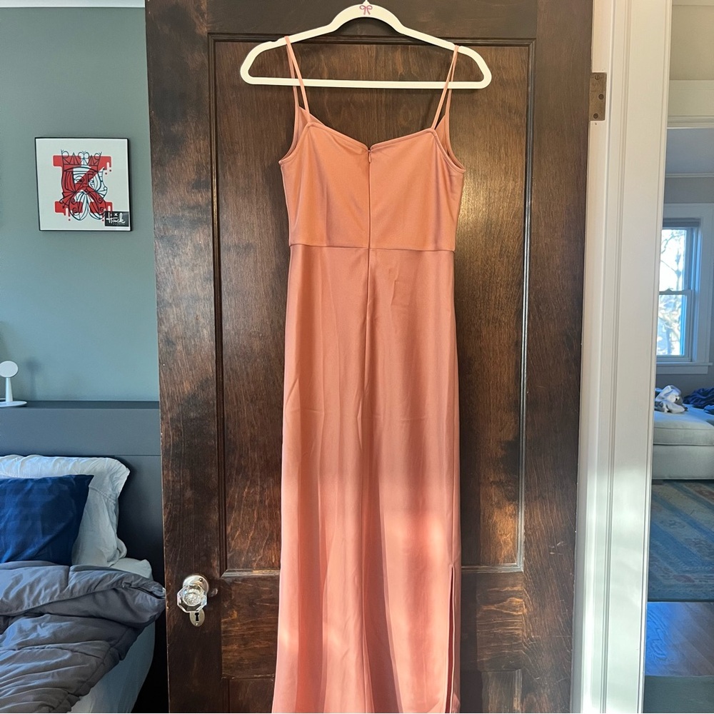 Anthropology Satin Midi Dress